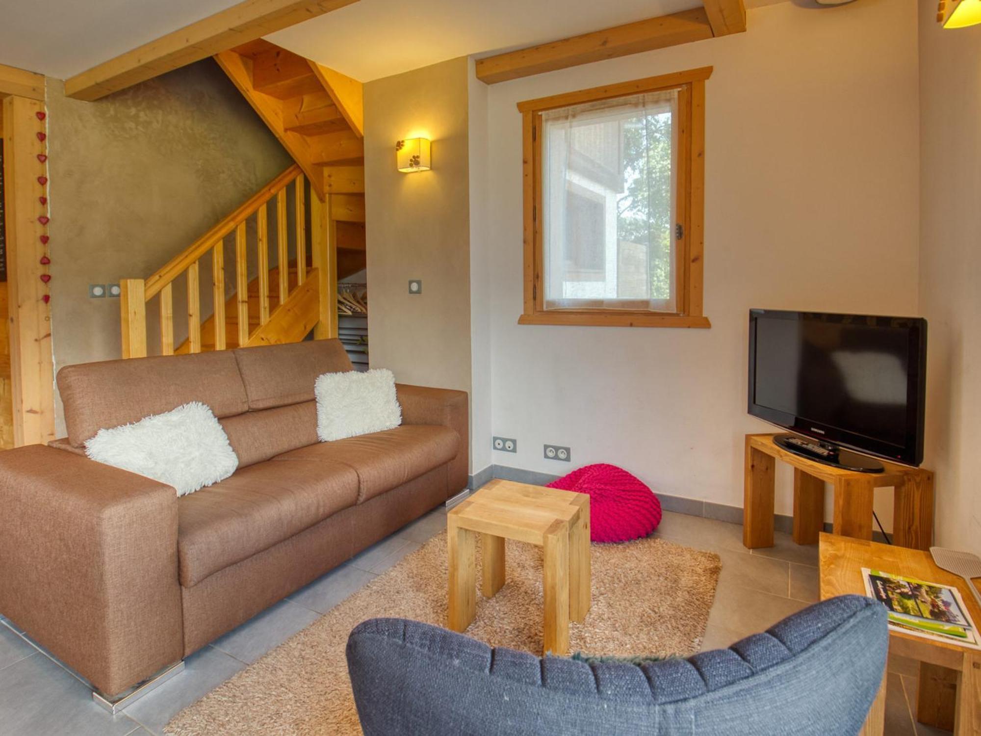 Duplex 2 Chambres Avec Grande Terrasse, Animaux Acceptes, A Samoens - Fr-1-642-77 Exteriér fotografie