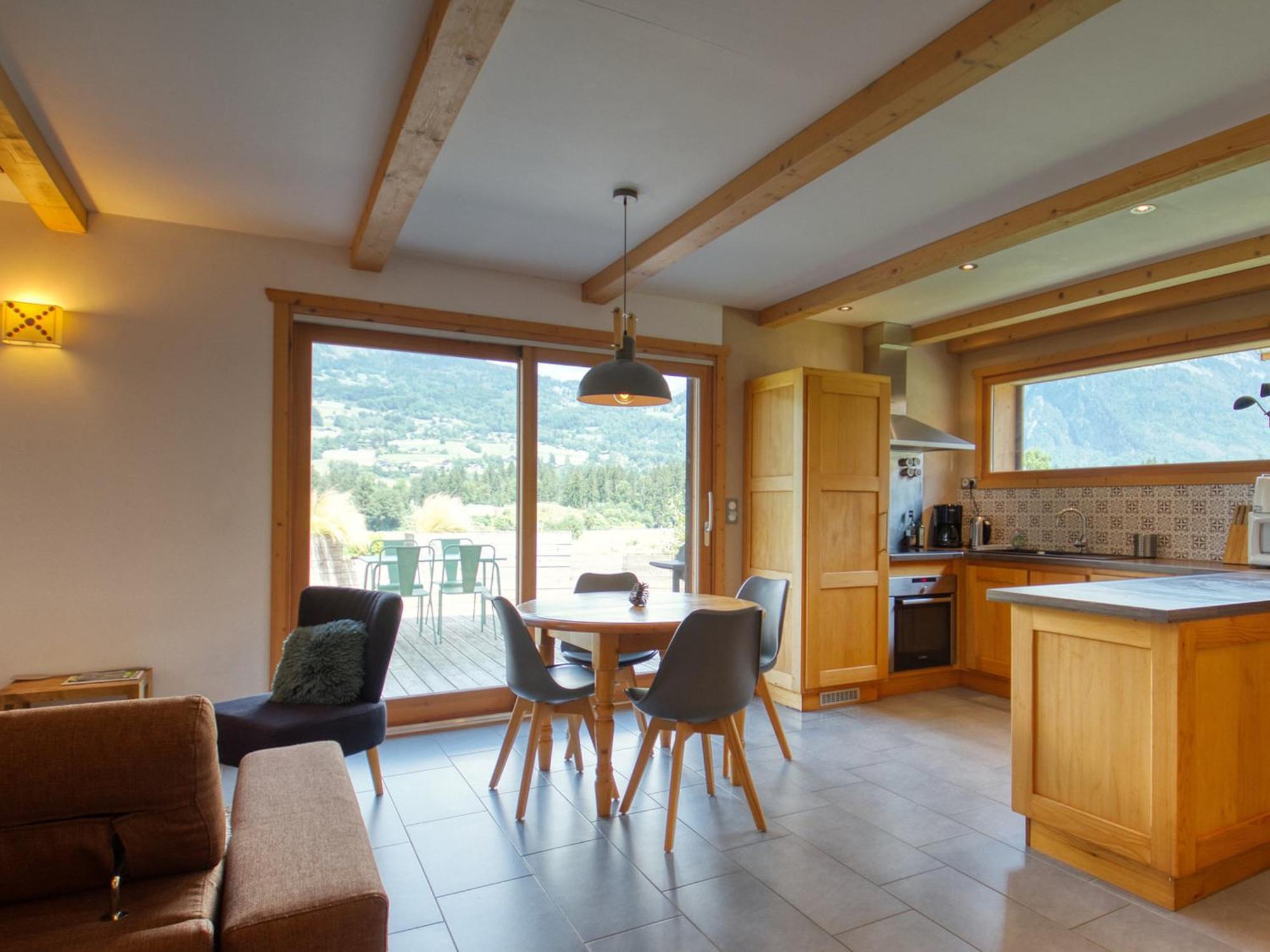 Duplex 2 Chambres Avec Grande Terrasse, Animaux Acceptes, A Samoens - Fr-1-642-77 Exteriér fotografie