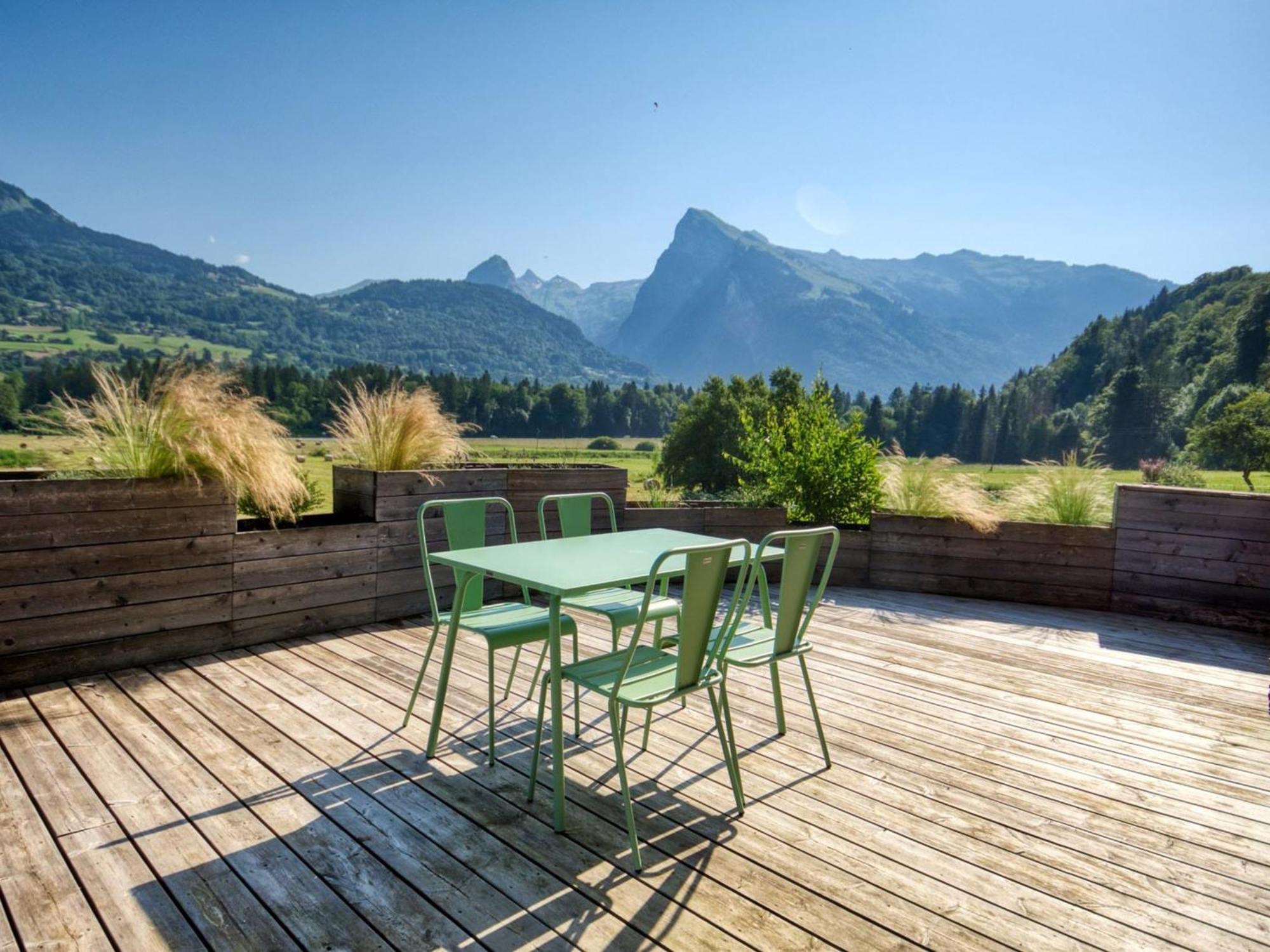 Duplex 2 Chambres Avec Grande Terrasse, Animaux Acceptes, A Samoens - Fr-1-642-77 Exteriér fotografie