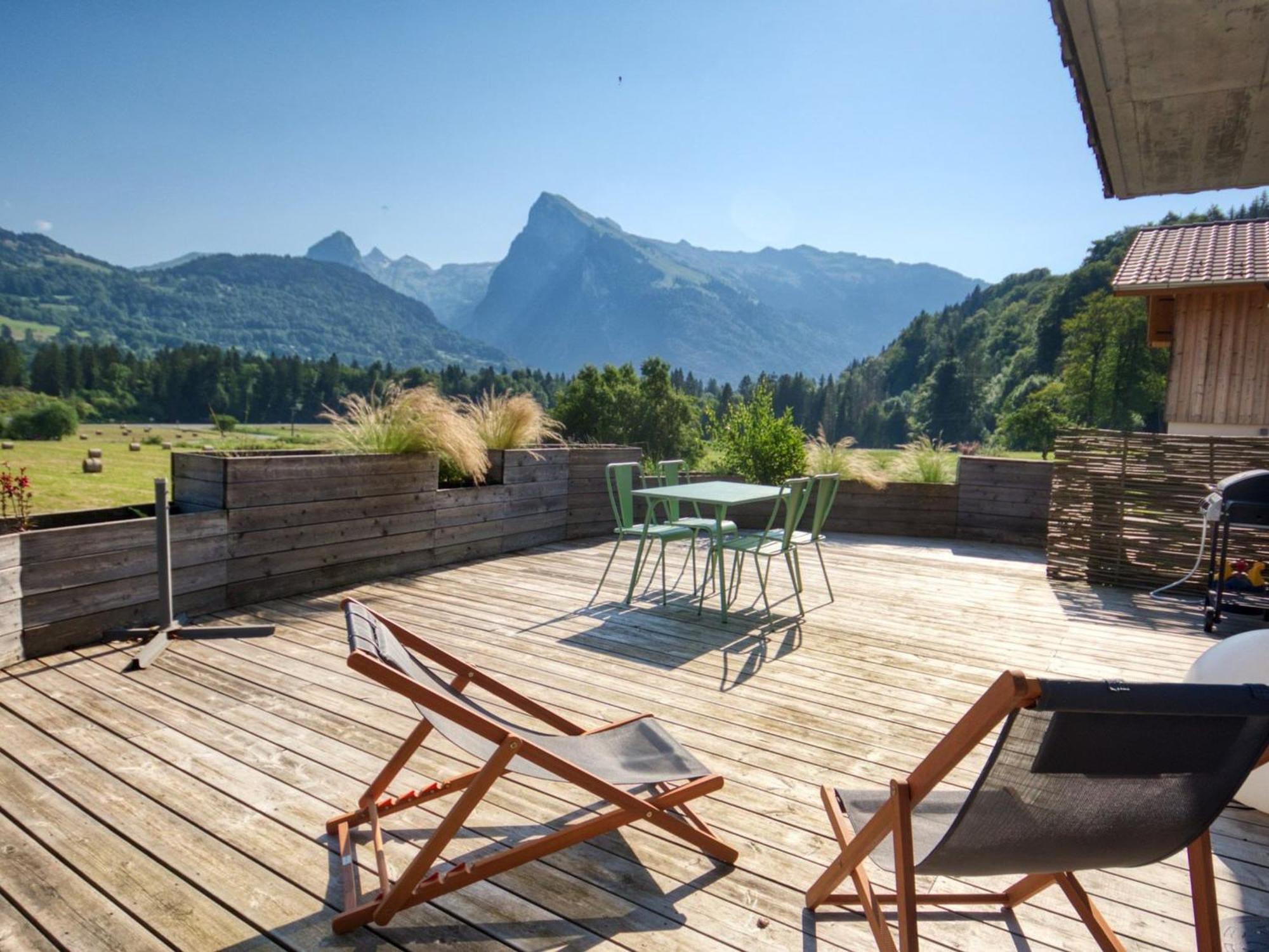 Duplex 2 Chambres Avec Grande Terrasse, Animaux Acceptes, A Samoens - Fr-1-642-77 Exteriér fotografie
